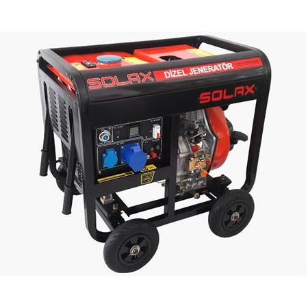 Jeneratör Dizel 5,5 kw Tekerlekli İpli